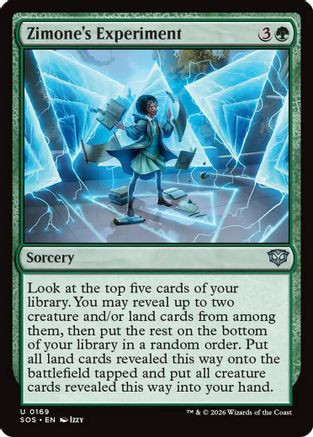 Zimone's Experiment (SOS-169) - Secrets of Strixhaven Foil、Wizards of the Coast、kayou