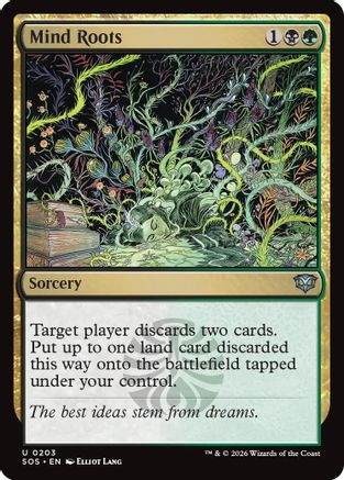 Mind Roots (SOS-203) - Secrets of Strixhaven Foil、Wizards of the Coast、kayou