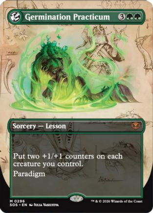 Germination Practicum (Borderless) (SOS-296) - Secrets of Strixhaven Foil、Wizards of the Coast、kayou