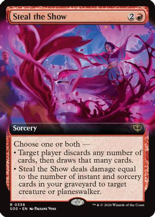 Steal the Show (Extended Art) (SOS-336) - Secrets of Strixhaven Foil、Wizards of the Coast、kayou