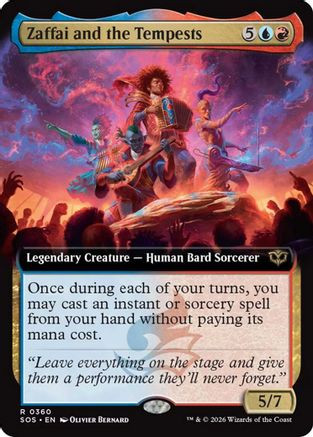 Zaffai and the Tempests (Extended Art) (SOS-360) - Secrets of Strixhaven Foil、Wizards of the Coast、kayou