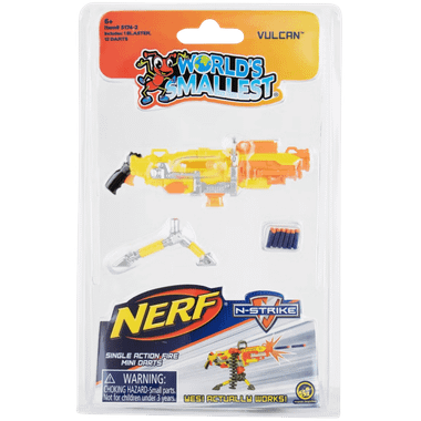 World's Smallest: Nerf N-Strike Elite 2.0 Blasters Series 2 - Vulcan、Super Impulse USA、kayou