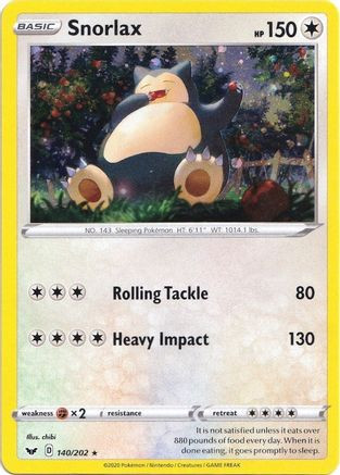Snorlax - 140/202 (Cosmos Holo) 140 - Blister Exclusives Holofoil (LP)、The Pokémon Company、kayou