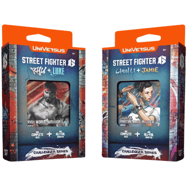 UniVersus TCG: Street Fighter 6 - Ryu + Luke / Chun-Li + Jamie - Challenger Series Deck (Set of 2)、UVS Games、kayou