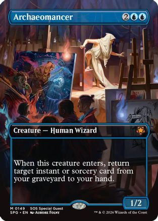 Archaeomancer (Borderless) (SPG-149) - Special Guests Foil、Wizards of the Coast、kayou