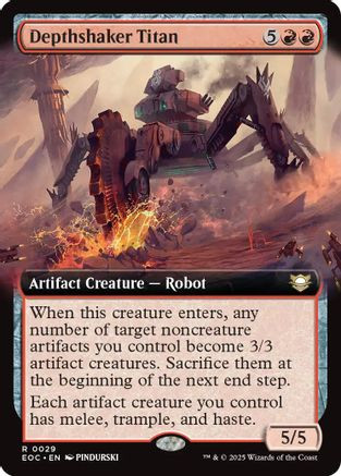 Depthshaker Titan (Extended Art) (EOC-029) - Commander: Edge of Eternities、Wizards of the Coast、kayou