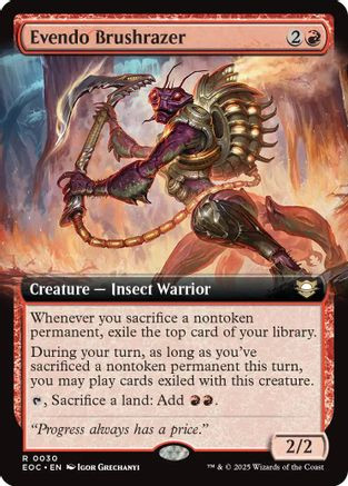 Evendo Brushrazer (Extended Art) (EOC-030) - Commander: Edge of Eternities、Wizards of the Coast、kayou