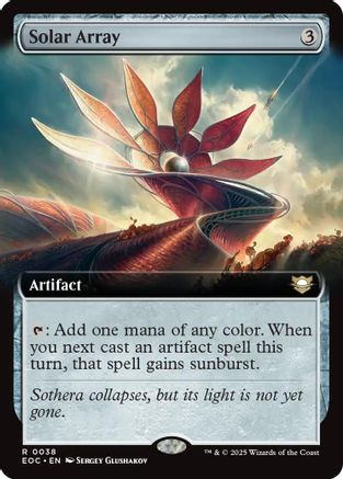 Solar Array (Extended Art) (EOC-038) - Commander: Edge of Eternities、Wizards of the Coast、kayou
