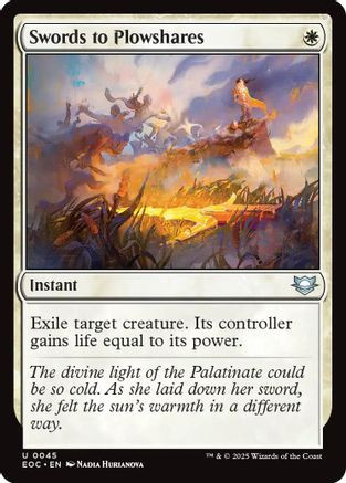 Swords to Plowshares (EOC-045) - Commander: Edge of Eternities、Wizards of the Coast、kayou
