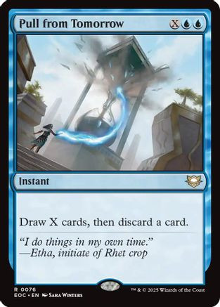 Pull from Tomorrow (EOC-076) - Commander: Edge of Eternities、Wizards of the Coast、kayou