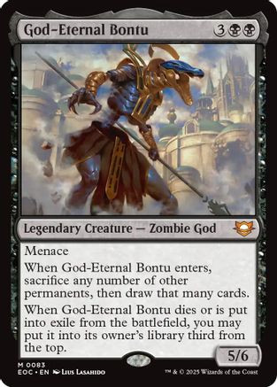 God-Eternal Bontu (EOC-083) - Commander: Edge of Eternities、Wizards of the Coast、kayou