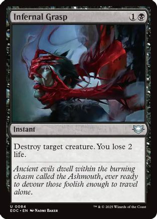 Infernal Grasp (EOC-084) - Commander: Edge of Eternities、Wizards of the Coast、kayou