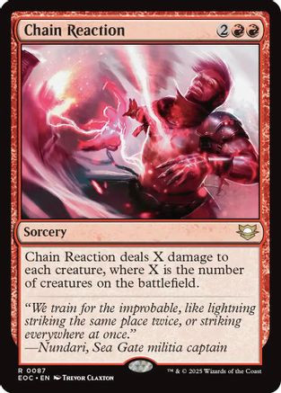 Chain Reaction (EOC-087) - Commander: Edge of Eternities、Wizards of the Coast、kayou