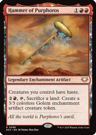 Hammer of Purphoros (EOC-088) - Commander: Edge of Eternities、Wizards of the Coast、kayou