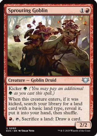Sprouting Goblin (EOC-090) - Commander: Edge of Eternities、Wizards of the Coast、kayou