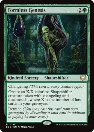 Formless Genesis (EOC-096) - Commander: Edge of Eternities、Wizards of the Coast、kayou