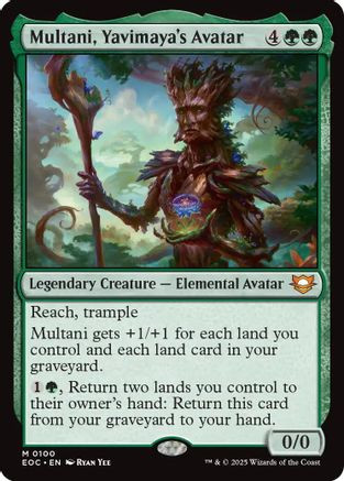 Multani, Yavimaya's Avatar (EOC-100) - Commander: Edge of Eternities、Wizards of the Coast、kayou