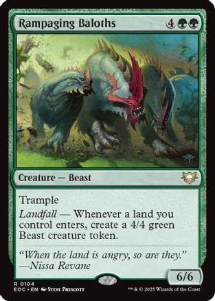 Rampaging Baloths (EOC-104) - Commander: Edge of Eternities、Wizards of the Coast、kayou