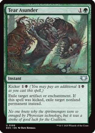 Tear Asunder (EOC-109) - Commander: Edge of Eternities、Wizards of the Coast、kayou