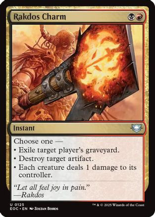Rakdos Charm (EOC-125) - Commander: Edge of Eternities、Wizards of the Coast、kayou