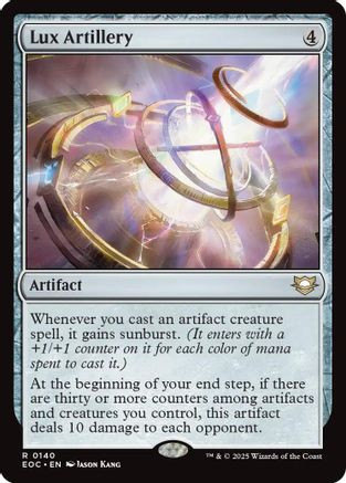 Lux Artillery (EOC-140) - Commander: Edge of Eternities、Wizards of the Coast、kayou