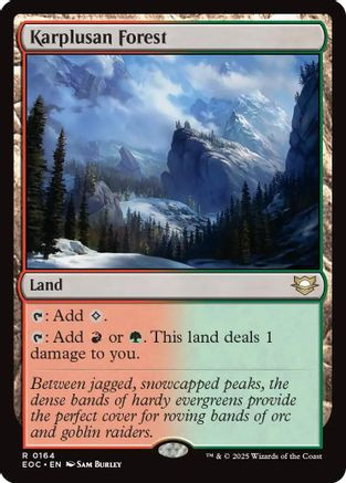 Karplusan Forest (EOC-164) - Commander: Edge of Eternities、Wizards of the Coast、kayou
