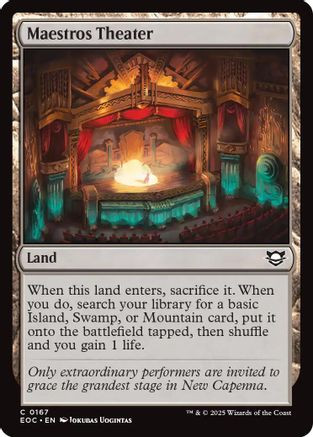 Maestros Theater (EOC-167) - Commander: Edge of Eternities、Wizards of the Coast、kayou