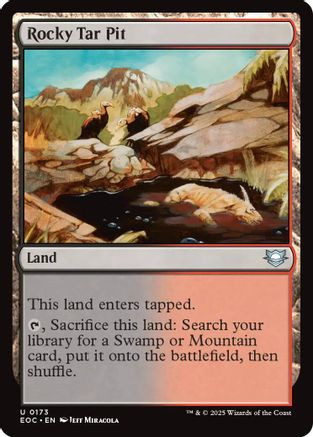 Rocky Tar Pit (EOC-173) - Commander: Edge of Eternities、Wizards of the Coast、kayou