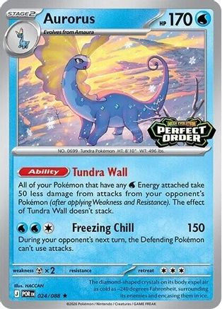 Aurorus (Perfect Order Stamped) 24 - Miscellaneous Cards Products Holofoil、The Pokémon Company、kayou