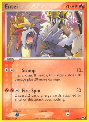 Entei 1/17 - POP Series 2 Holofoil (HP)、The Pokémon Company、kayou