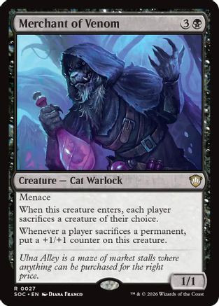 Merchant of Venom (SOC-027) - Commander: Secrets of Strixhaven、Wizards of the Coast、kayou