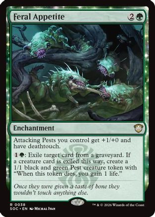 Feral Appetite (SOC-038) - Commander: Secrets of Strixhaven、Wizards of the Coast、kayou