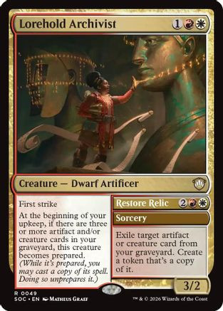 Lorehold Archivist (SOC-049) - Commander: Secrets of Strixhaven、Wizards of the Coast、kayou