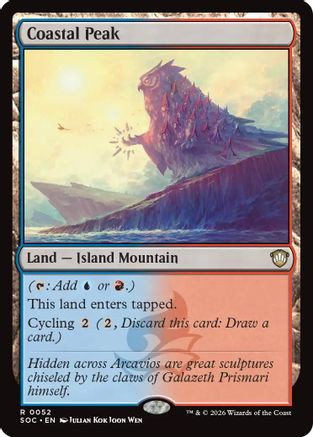 Coastal Peak (SOC-052) - Commander: Secrets of Strixhaven、Wizards of the Coast、kayou
