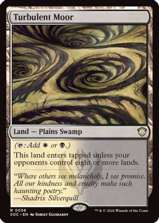 Turbulent Moor (SOC-056) - Commander: Secrets of Strixhaven、Wizards of the Coast、kayou