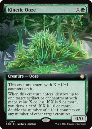 Kinetic Ooze (Extended Art) (SOC-087) - Commander: Secrets of Strixhaven、Wizards of the Coast、kayou