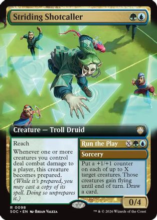 Striding Shotcaller (Extended Art) (SOC-098) - Commander: Secrets of Strixhaven、Wizards of the Coast、kayou