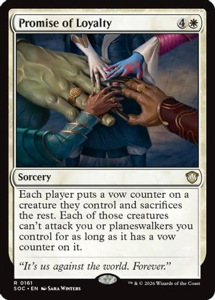 Promise of Loyalty (SOC-161) - Commander: Secrets of Strixhaven、Wizards of the Coast、kayou