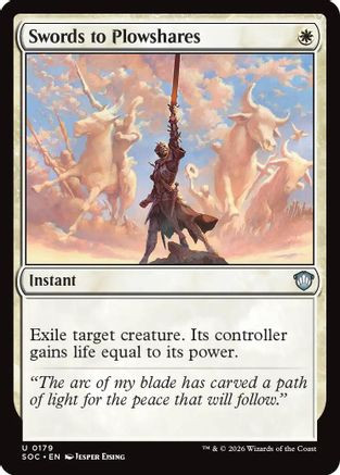 Swords to Plowshares (SOC-179) - Commander: Secrets of Strixhaven、Wizards of the Coast、kayou
