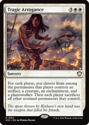 Tragic Arrogance (SOC-182) - Commander: Secrets of Strixhaven、Wizards of the Coast、kayou
