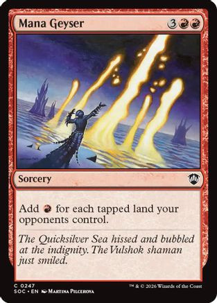 Mana Geyser (SOC-247) - Commander: Secrets of Strixhaven、Wizards of the Coast、kayou