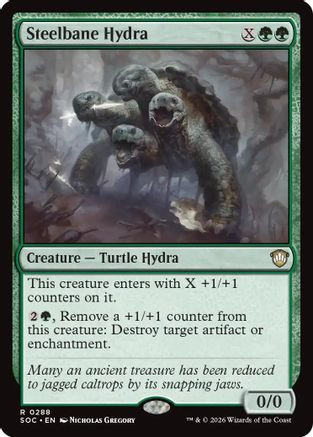 Steelbane Hydra (SOC-288) - Commander: Secrets of Strixhaven、Wizards of the Coast、kayou