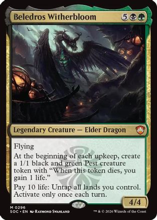 Beledros Witherbloom (SOC-296) - Commander: Secrets of Strixhaven、Wizards of the Coast、kayou