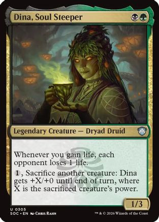 Dina, Soul Steeper (SOC-305) - Commander: Secrets of Strixhaven、Wizards of the Coast、kayou