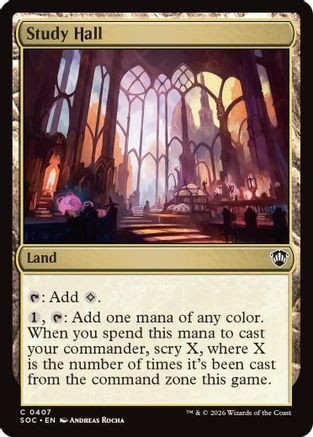 Study Hall (SOC-407) - Commander: Secrets of Strixhaven、Wizards of the Coast、kayou