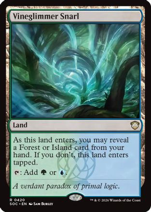 Vineglimmer Snarl (SOC-420) - Commander: Secrets of Strixhaven、Wizards of the Coast、kayou