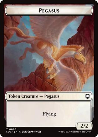 Pegasus // Inkling (0022) Double-Sided Token (SOC-5 // 22) - Commander: Secrets of Strixhaven、Wizards of the Coast、kayou