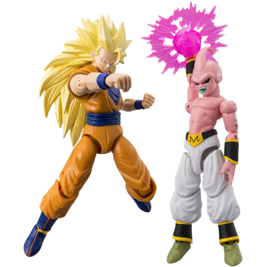 Dragon Ball Super: Super Saiyan 3 Goku vs Majin Buu Final - Dragon Stars Battle Pack Action Figures (PREORDER)、Bandai、kayou