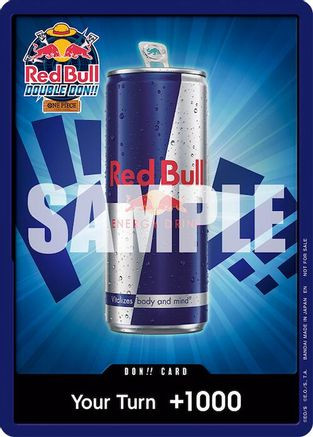 DON!! Card (Red Bull Don!!) One Piece Promotion Cards Foil、Bandai、kayou