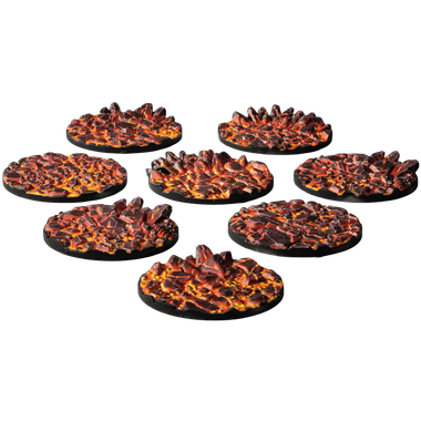 GamersGrass: Battle Ready Toppers - Molten Lava - Round 32mm (8ct)、GamersGrass、kayou
